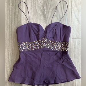 Milly Jeweled Top Women’s Size 8